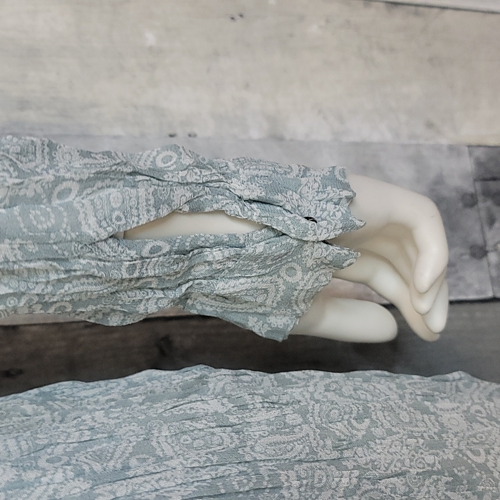 Zara Semi Sheer Wrinkled Button Down Dress - Picture 15 of 16